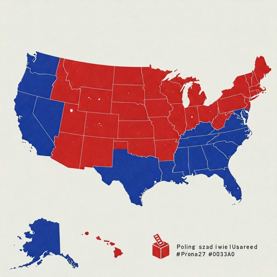 Red vs Blue US Map