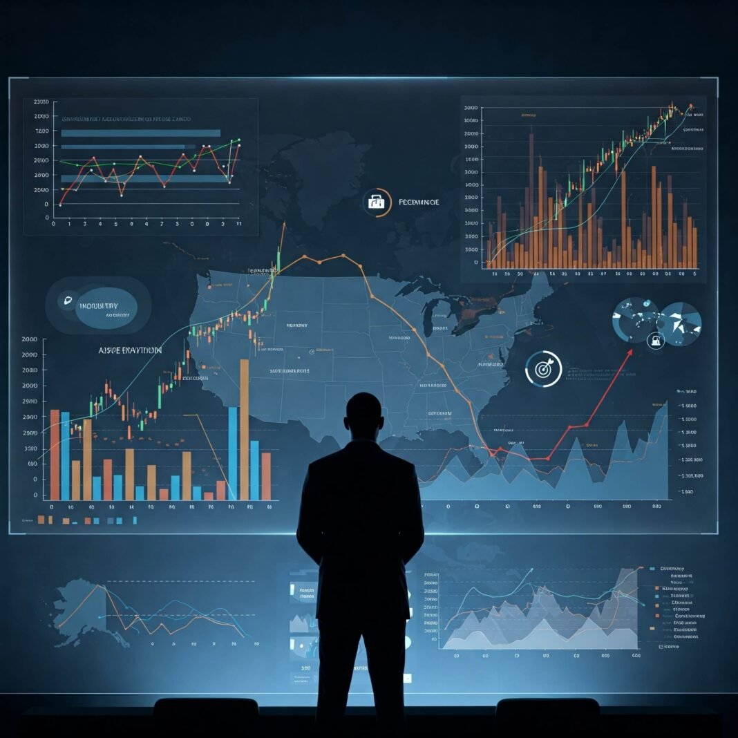 State leadership economic forces visualization