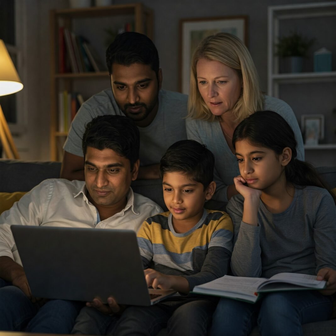 Diverse family planning together online
