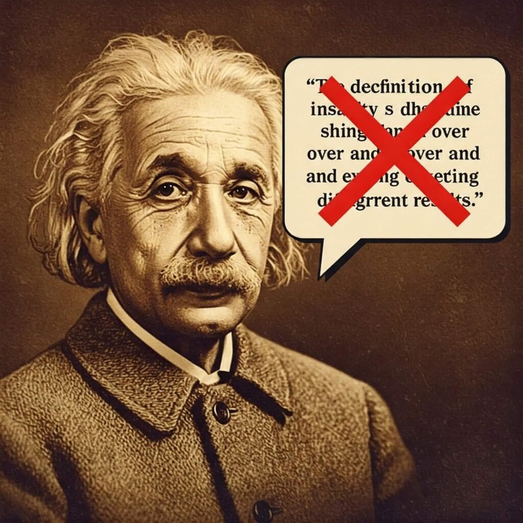 iconic figure with a false quote attributed to them